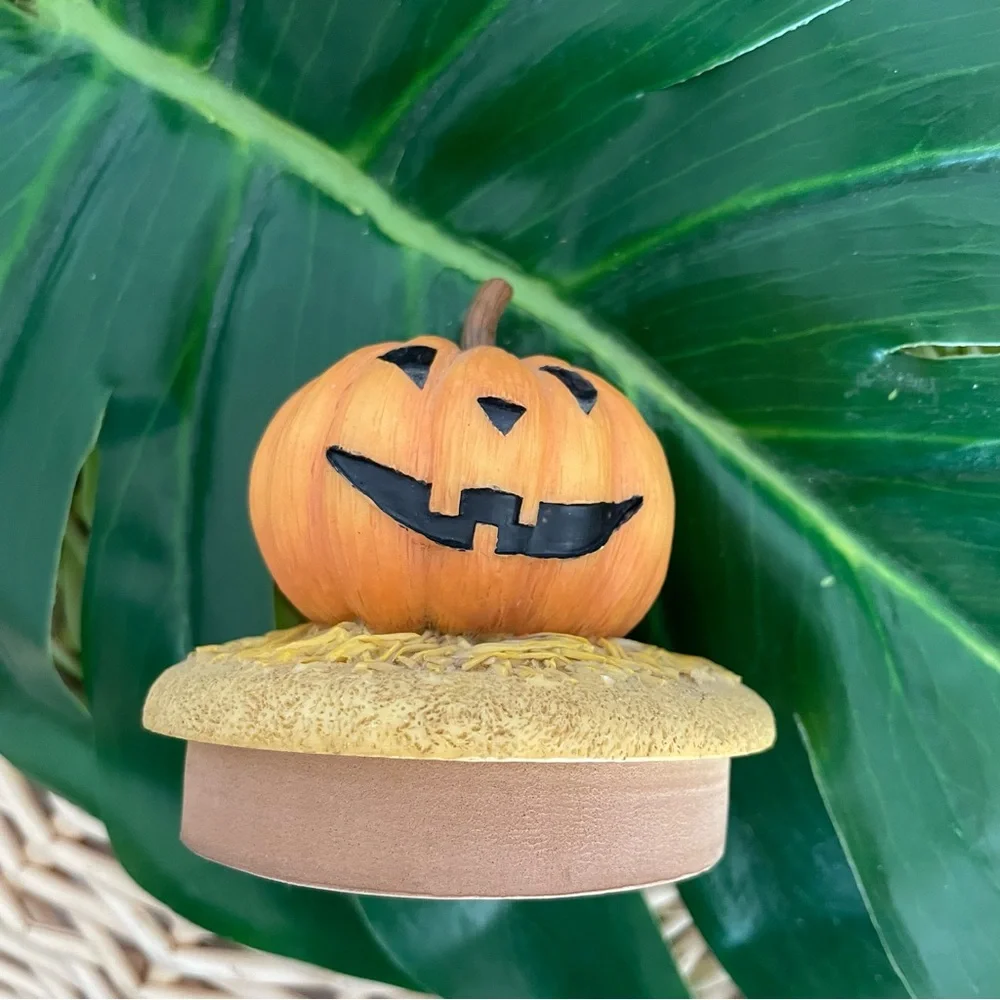 Our America Jack-O-Lantern Pumpkin Halloween Candle Topper perfect for Fall